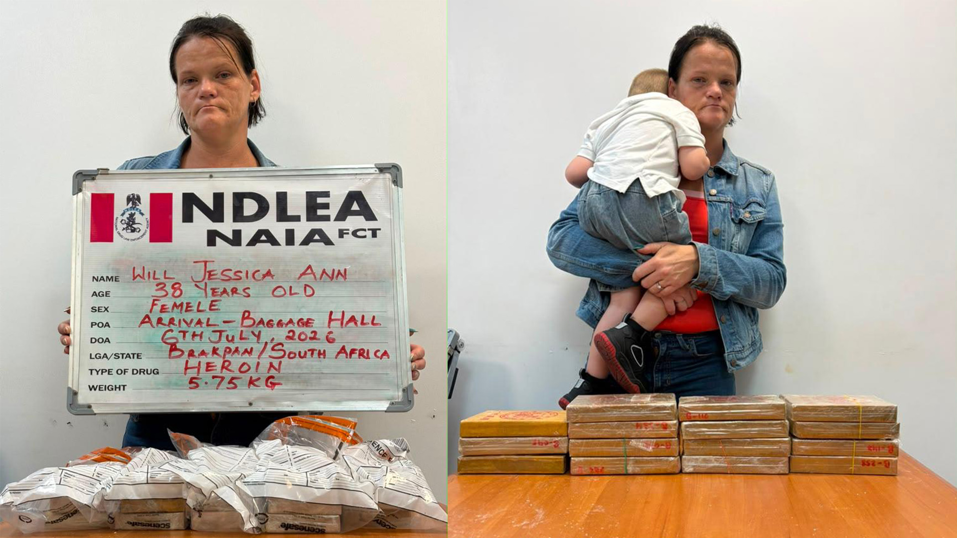 Nigeria Jails South African Woman for Heroin Trafficking